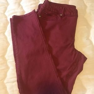 Maroon Womens Jeggins from Maurices